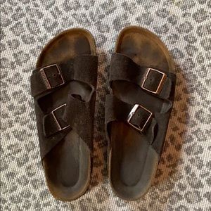 Brown Suede Birkenstocks